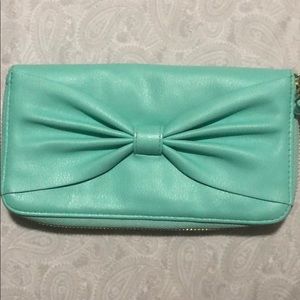 Mint green wallet